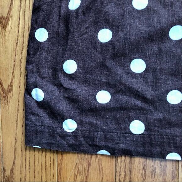 Ann Taylor Dotted Polka Dots Linen Blend Brown White Tank Top Women’s Size S - Picture 4 of 8